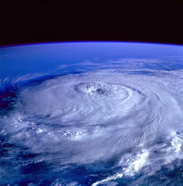 massive hurricane as see from space