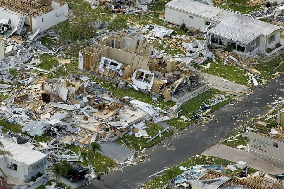 homes devasted by hurricanes